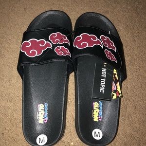 Naruto shippuden akatsuki slides, size 9.5 brand new with tags.